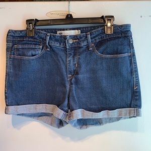 LEVI Dark Wash Shorts